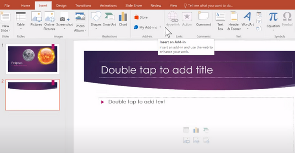 Using PowerPoint Add-Ins