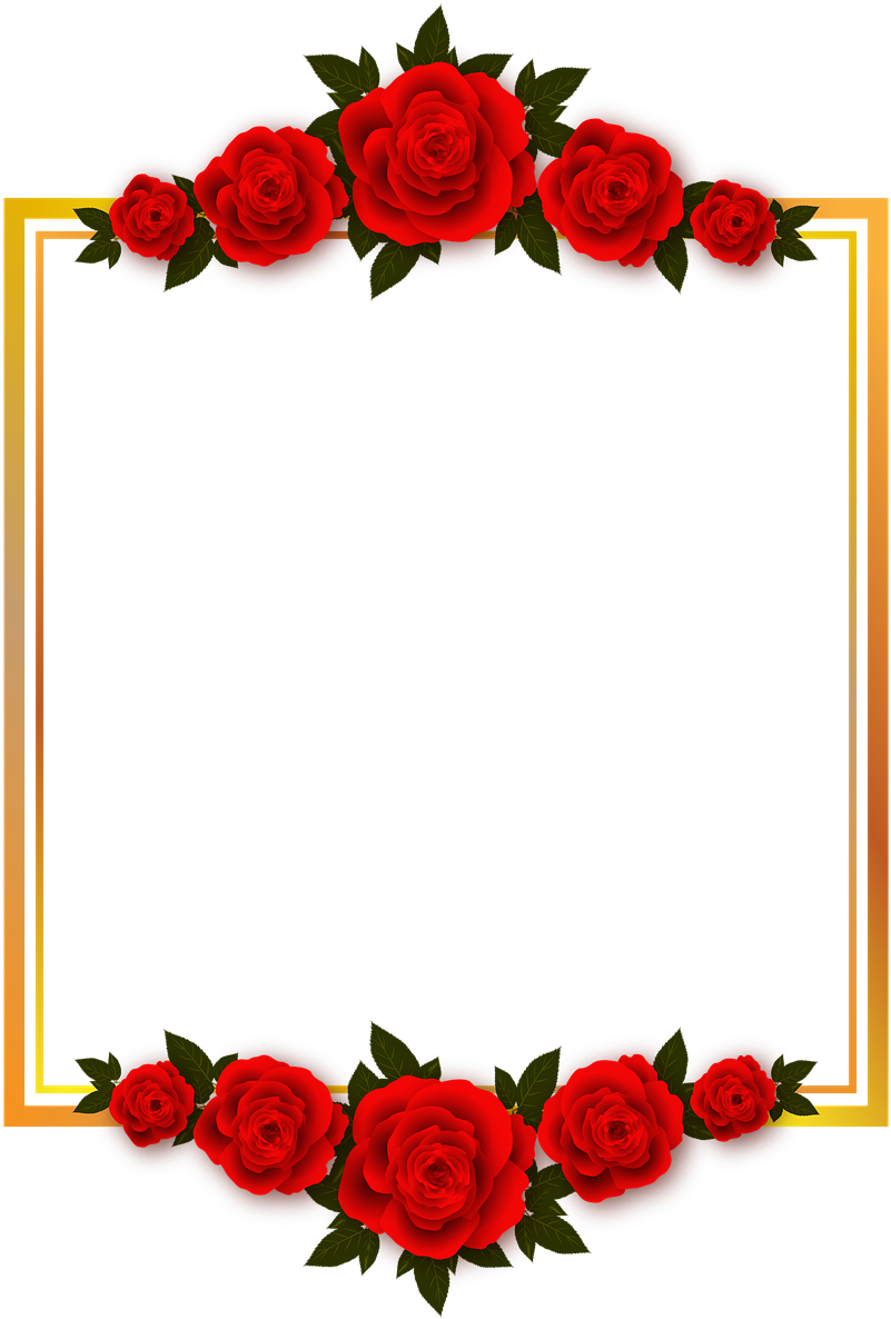 camera, floral frame, roses free png vector