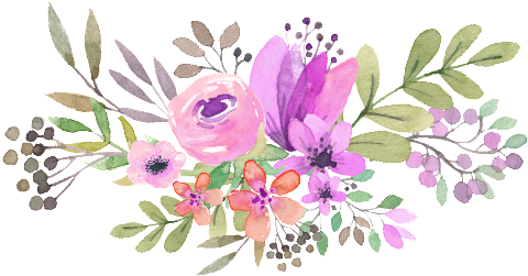 floral, banner, water color png images for photoshop