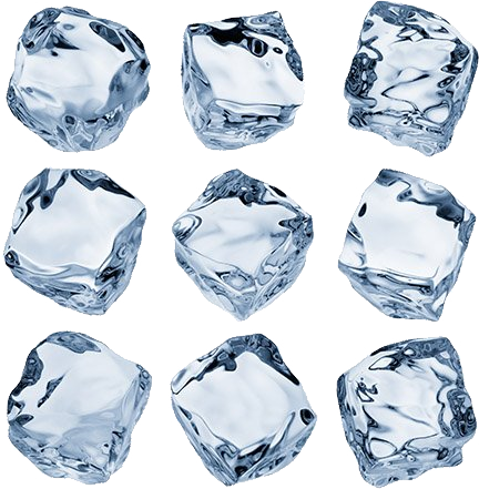 snow, cubes, flowers Png images with transparent background