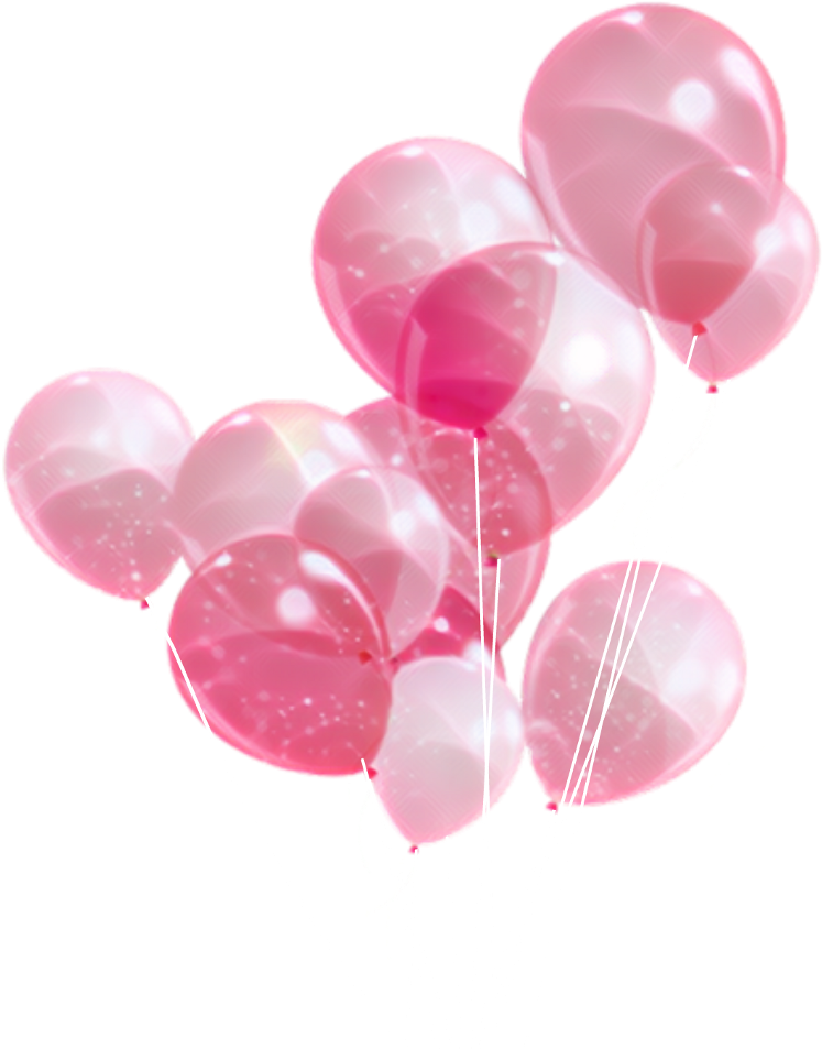 background, balloons, birthday cake free png vector