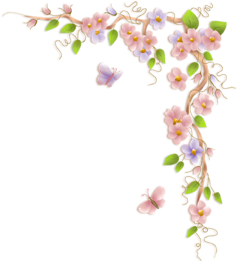 border, square, flowers Png images gallery