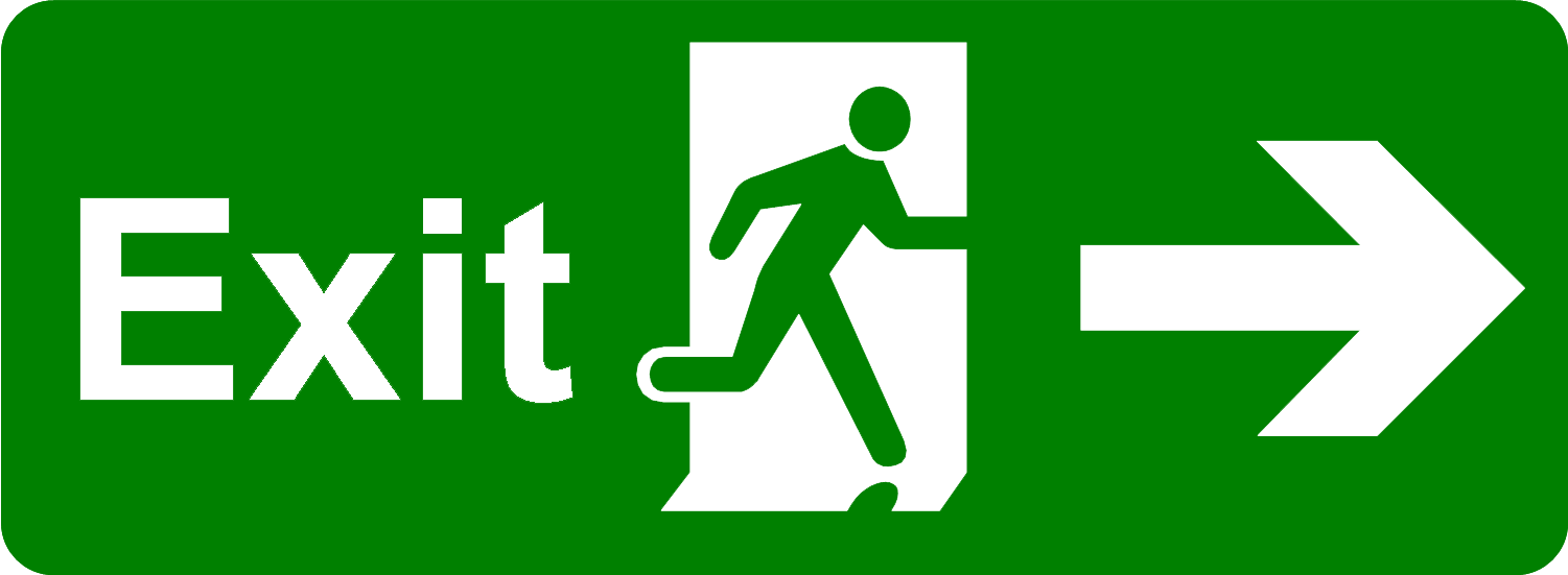 exit, banner, flame png background hd download