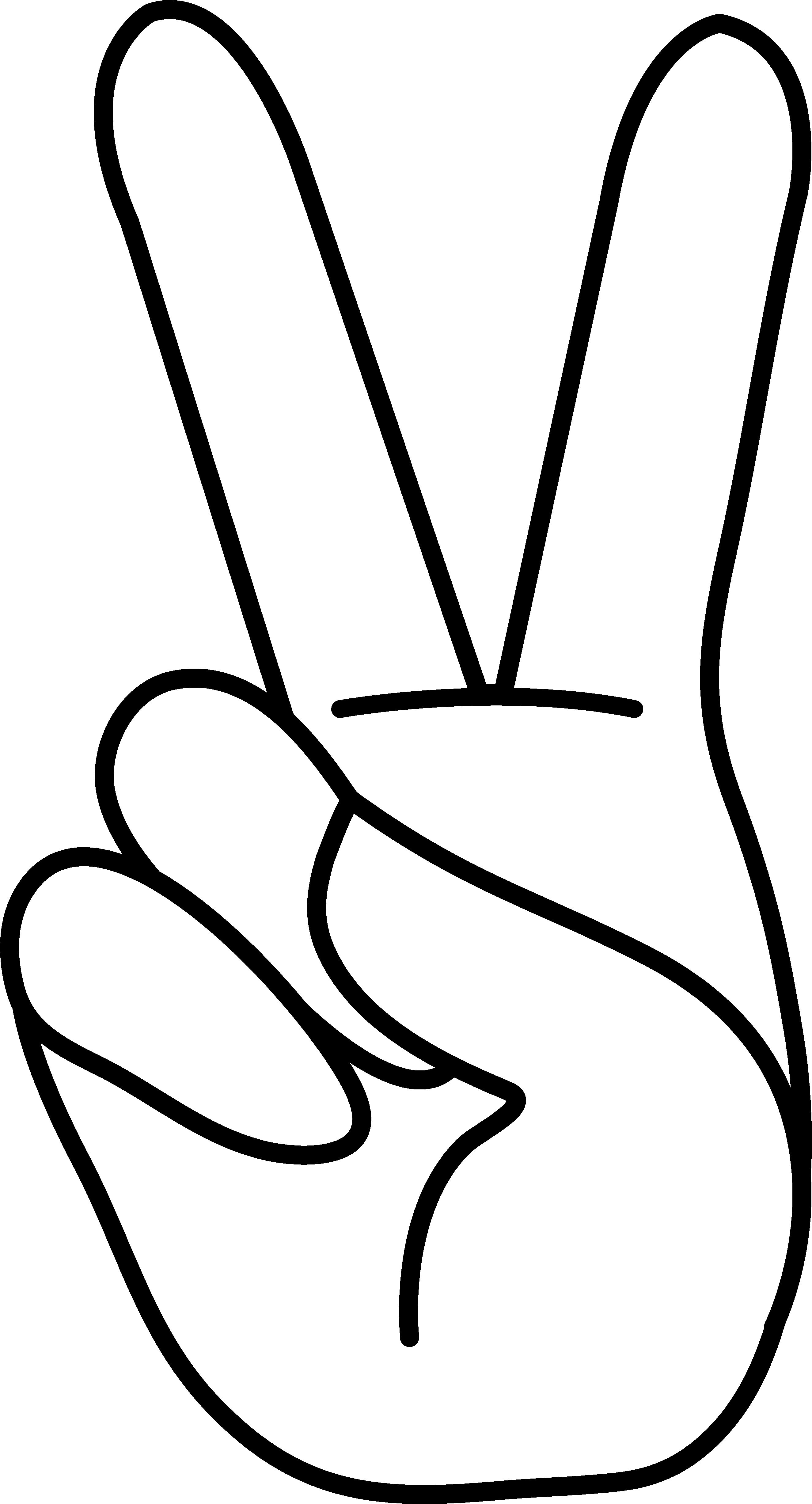 peace sign, male, hands Free Unlimited PNG download