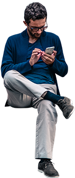 people, sit, phone png images for photoshop