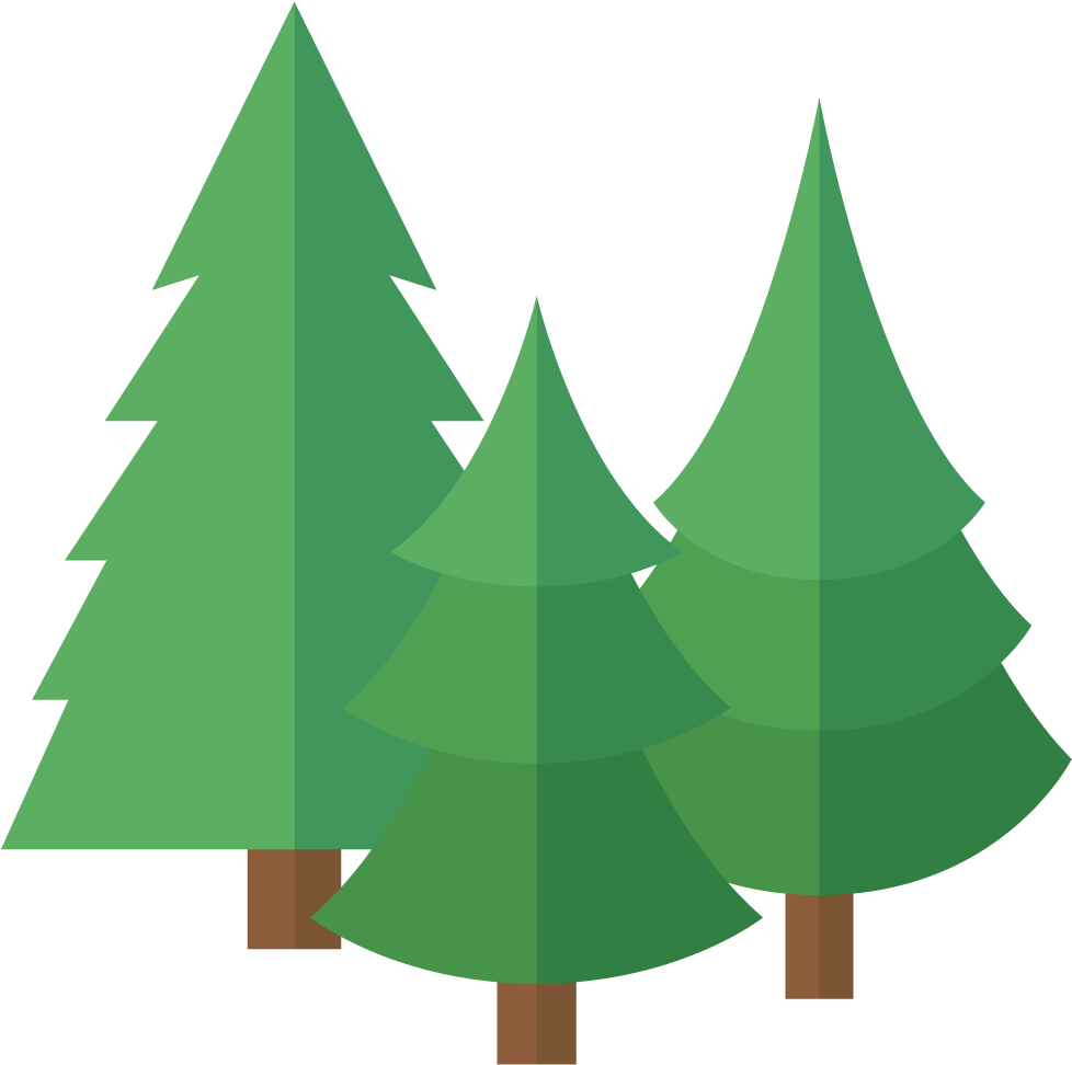 business icons, trees, christmas PNG images for editing