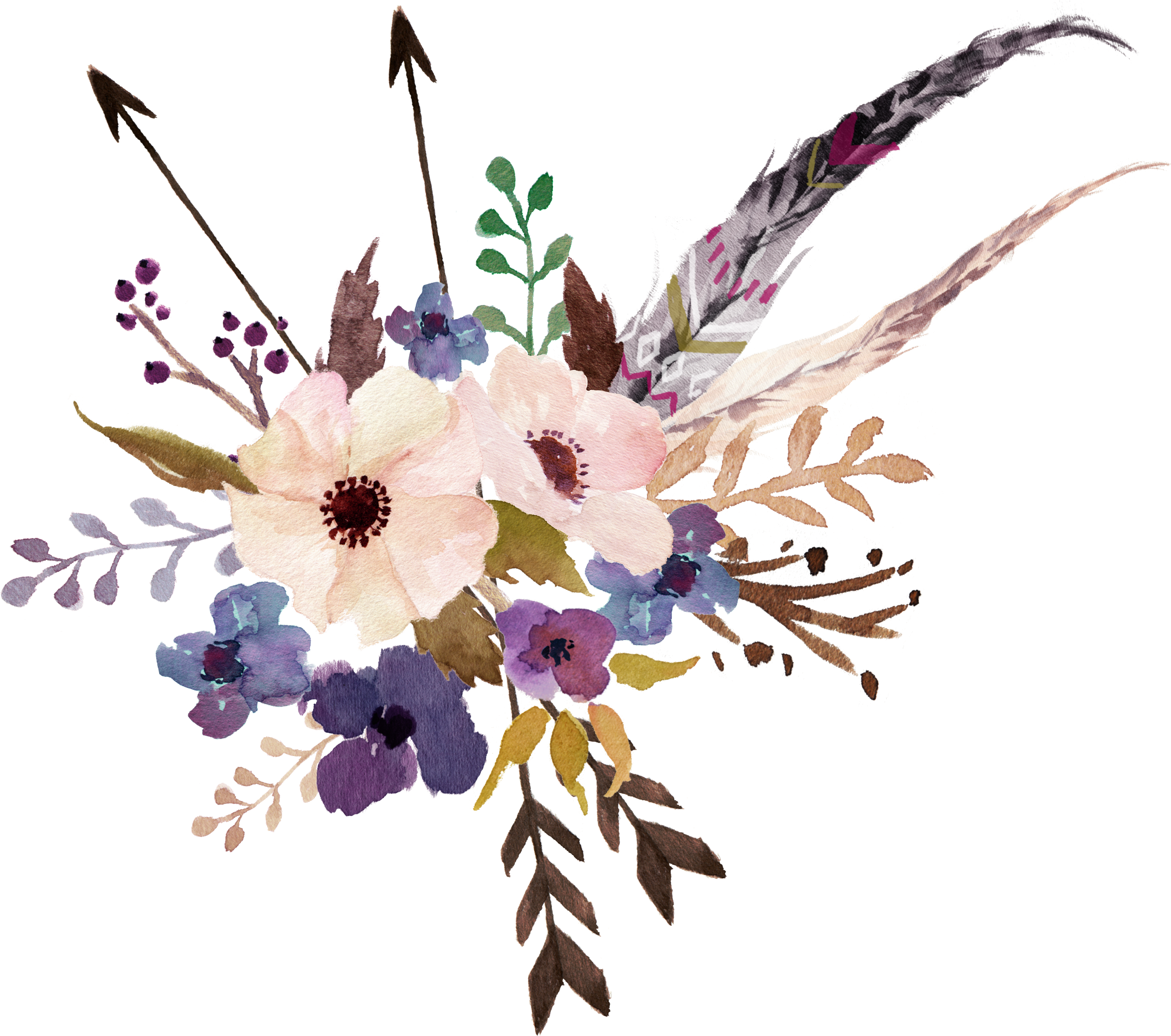 design, arrow, floral frame png background download
