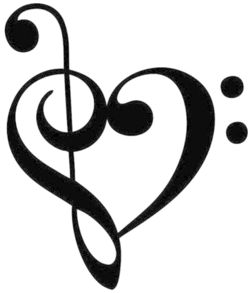 music notes, love, fish Png Background Instagram