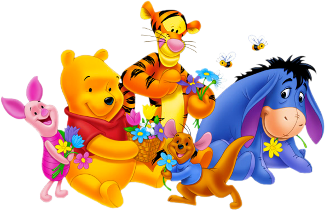 winnie the pooh, girl, isolated png background full hd 1080p