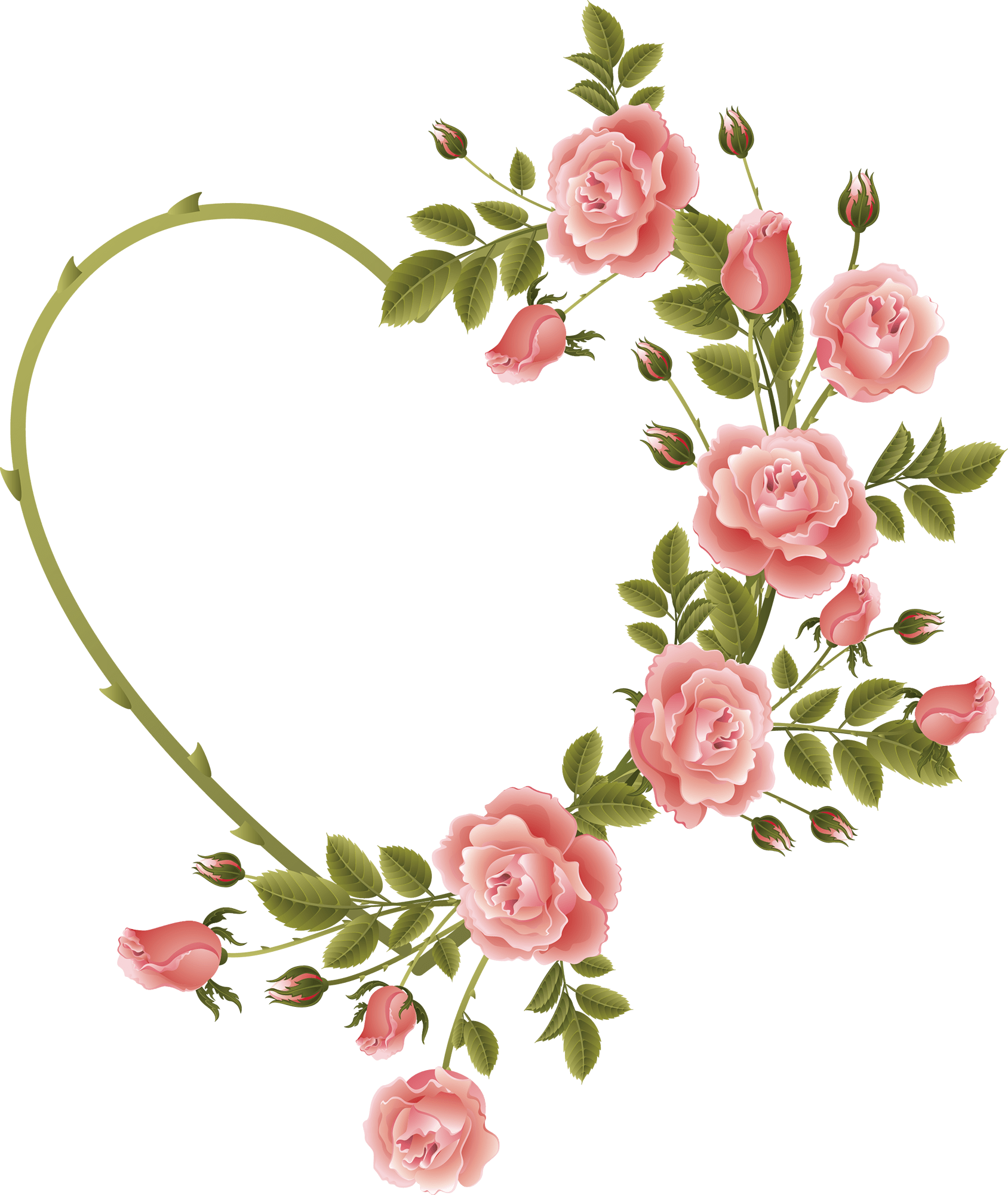 flower, flame, hearts Png images for design