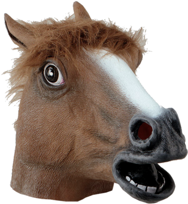horse head, masquerade, brain png images background