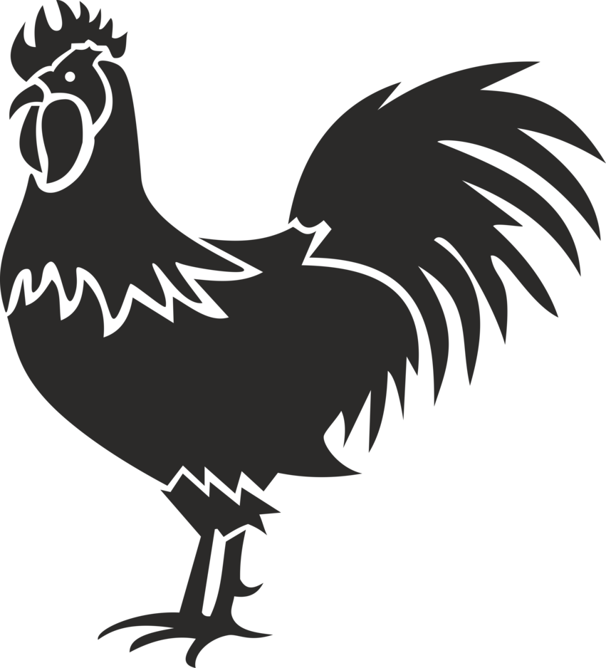 rooster silhouette, banner, fish png images online