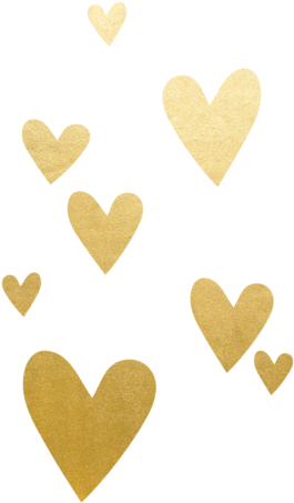 isolated, valentine, golden png images online