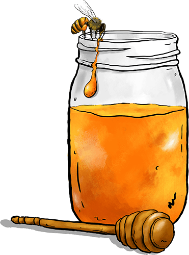 mason jar, background, bee Png download free