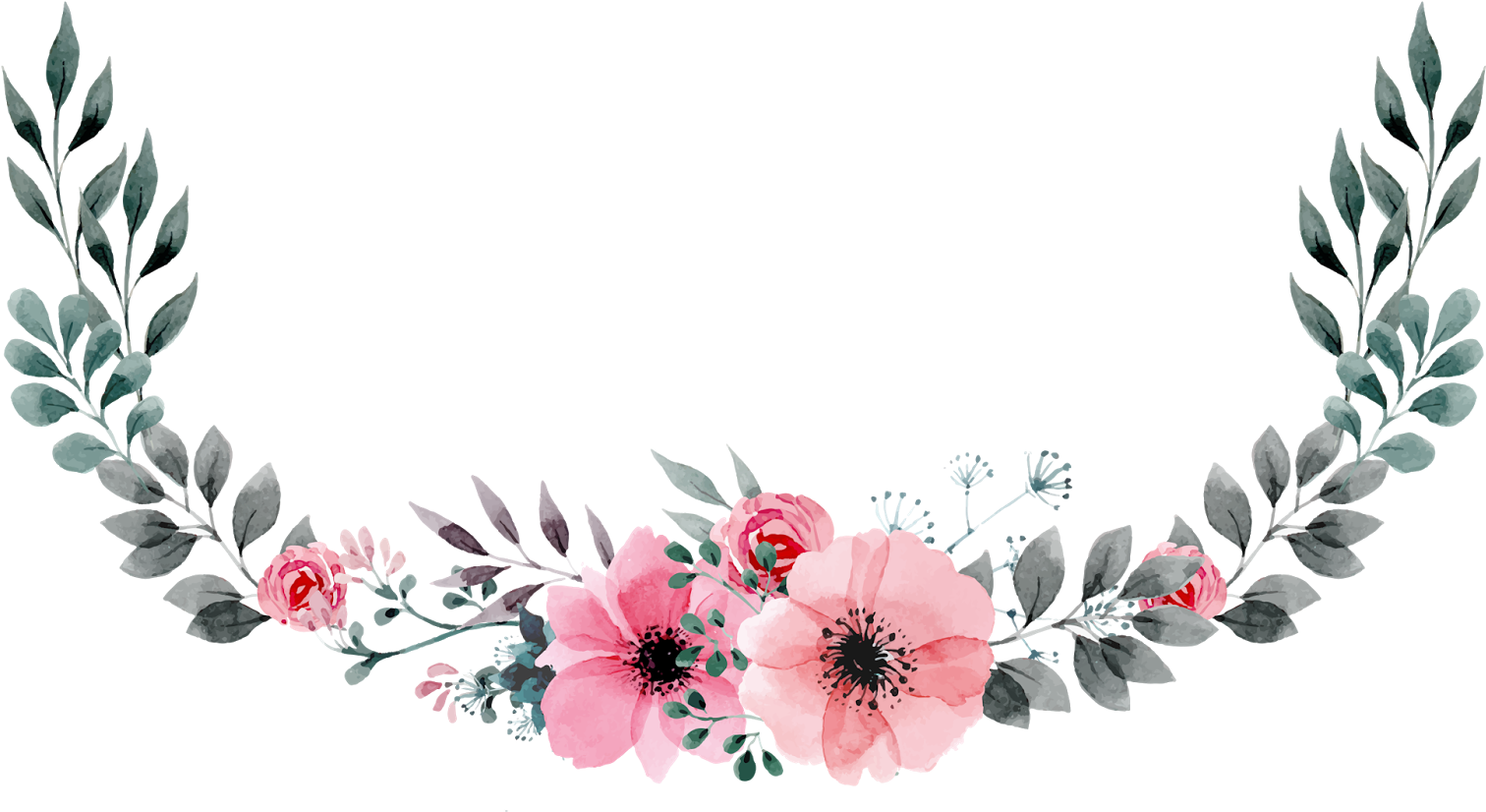 wedding, floral frame, symbol Png download free