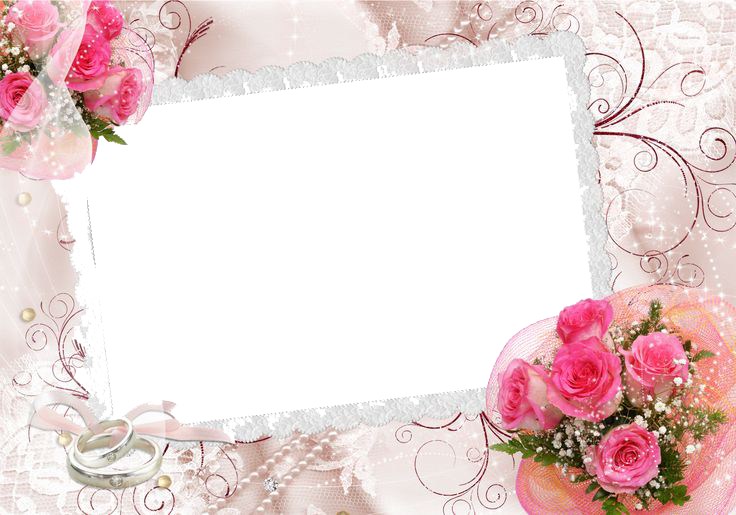 wedding invitation, rose, border Png Background Full HD 1080p