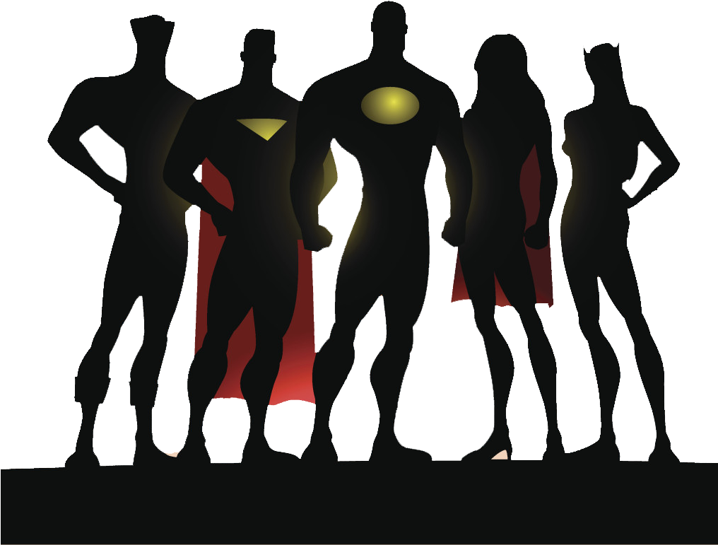hero, illustration, team high quality png images