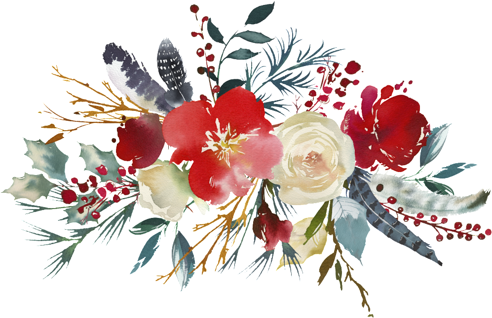 hands, watercolor flower, floral frame png images background