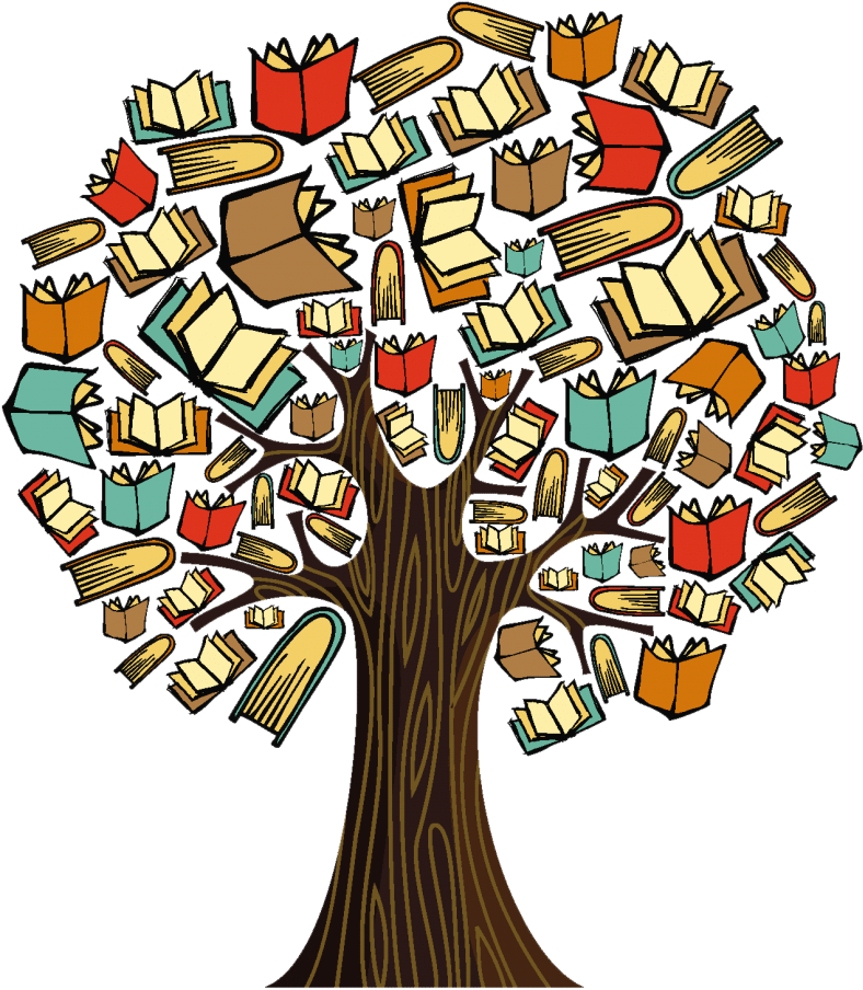tree, book, symbol 500 png download