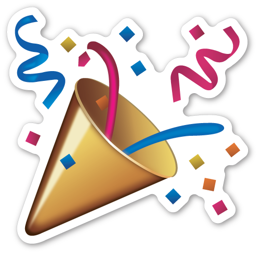 party, confetti, emoticon Png download for picsart