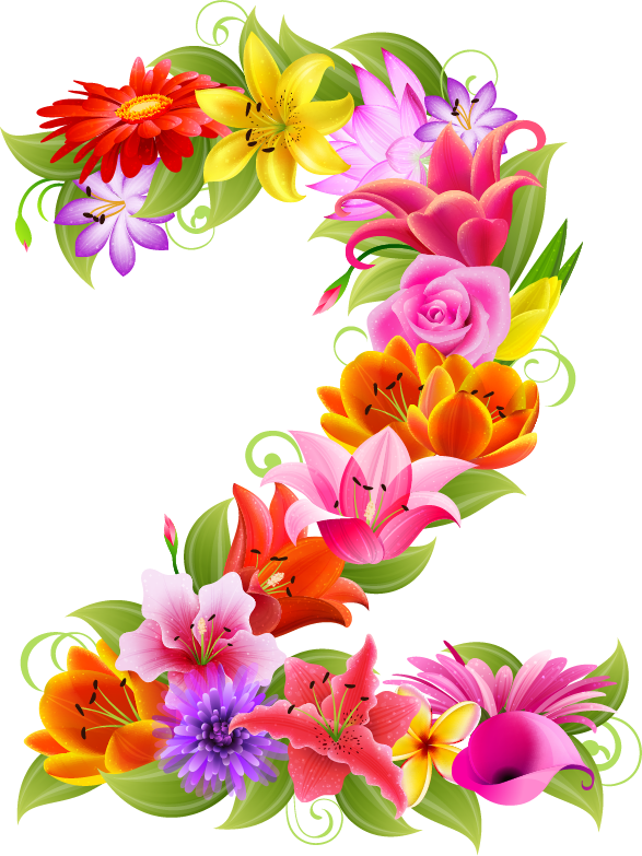 symbol, floral, numbers Png images with transparent background