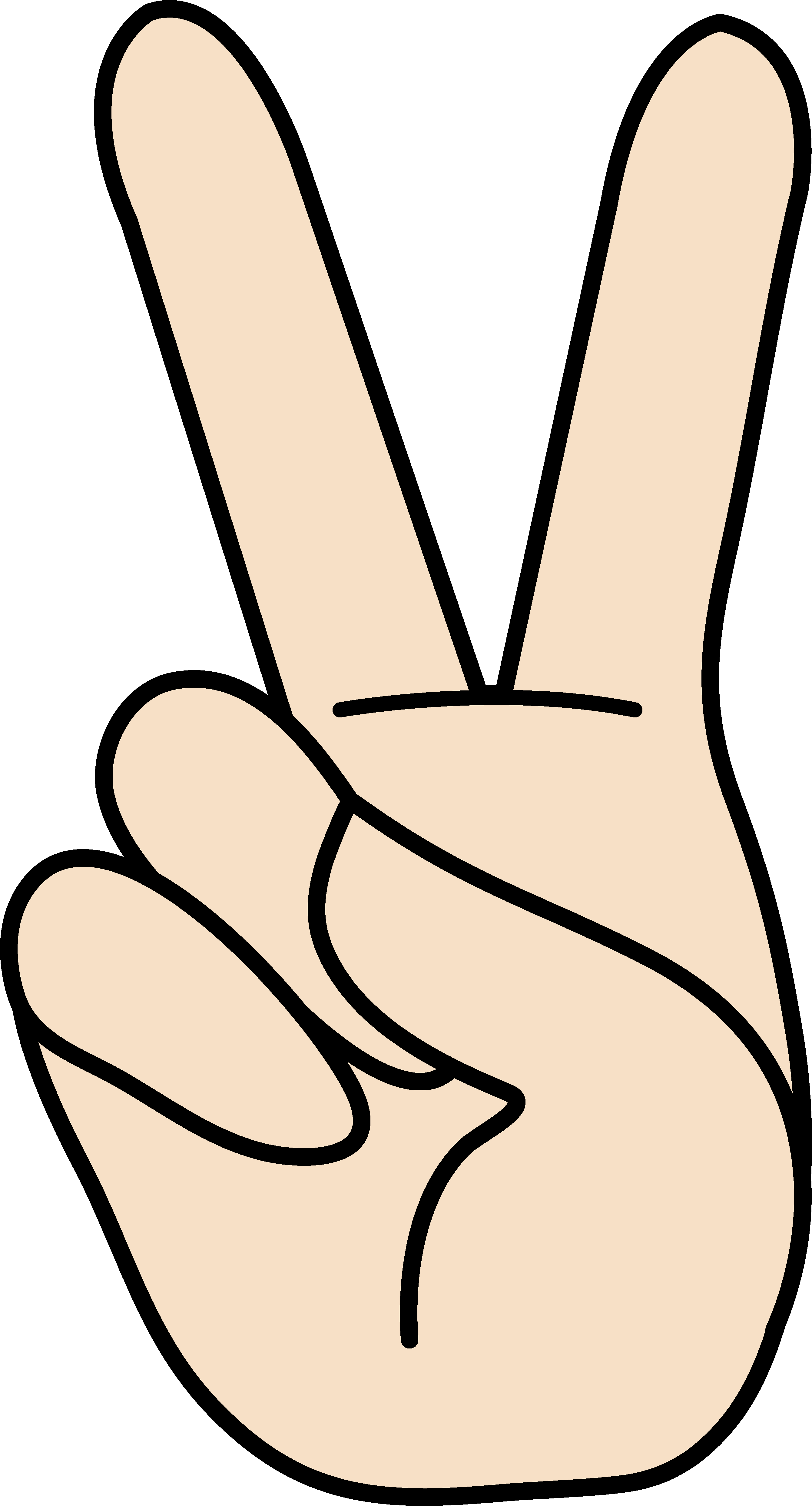 peace sign, hands, banner 500 png download