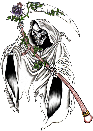 grim reaper, mom tattoo, flower png background hd download