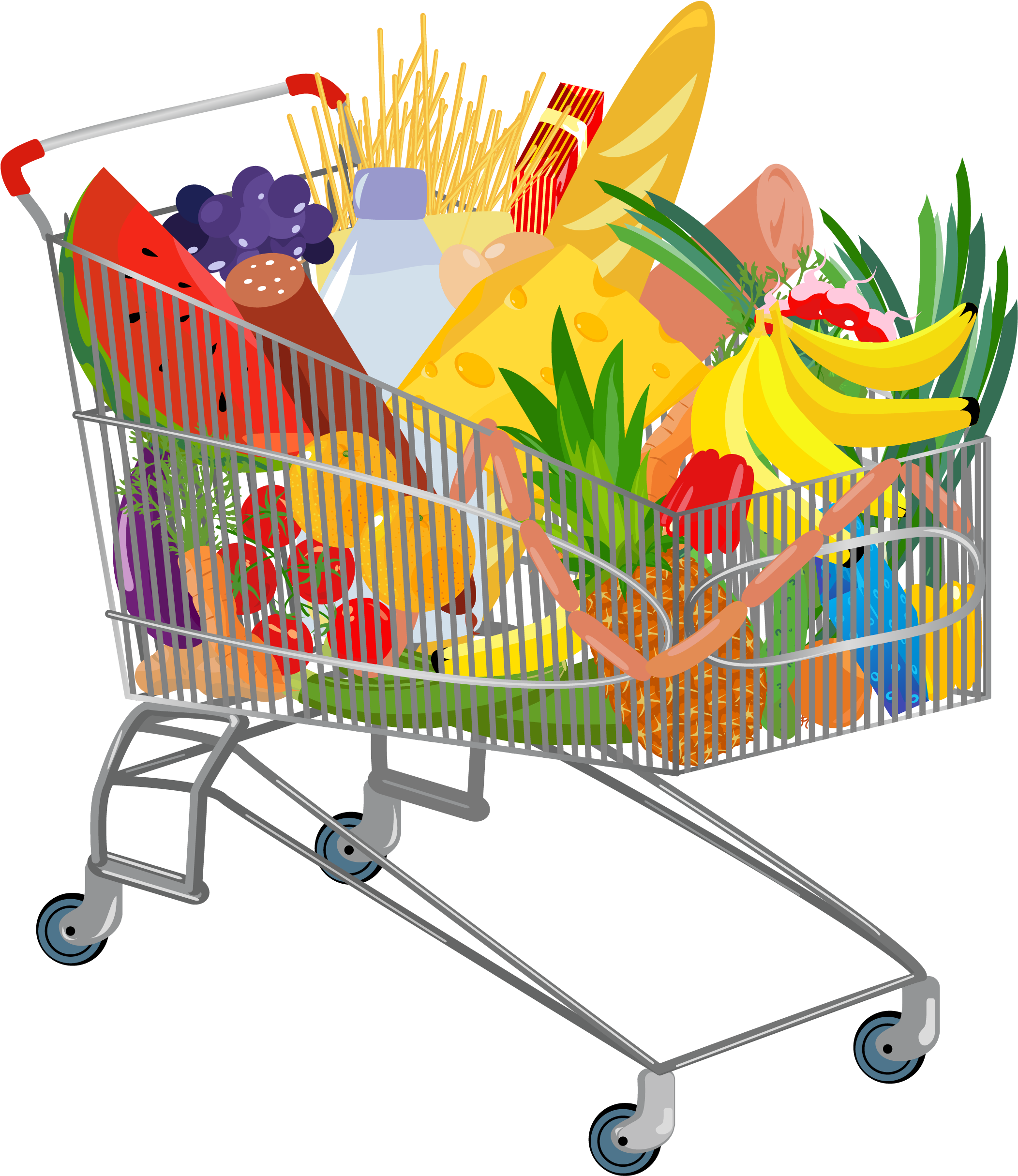 shopping cart, fashion, groceries png background download